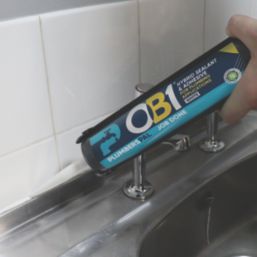 OB1 PlumbersPal  Sanitary Sealant & Adhesive White 290ml