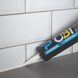 OB1 PlumbersPal  Sanitary Sealant & Adhesive White 290ml
