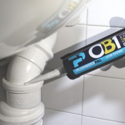 OB1 PlumbersPal  Sanitary Sealant & Adhesive White 290ml