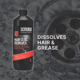 Scrubb   Hair Clog Remover Drain Unblocker for Baths, Sinks & Showers 1Ltr