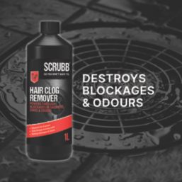 Scrubb   Hair Clog Remover Drain Unblocker for Baths, Sinks & Showers 1Ltr