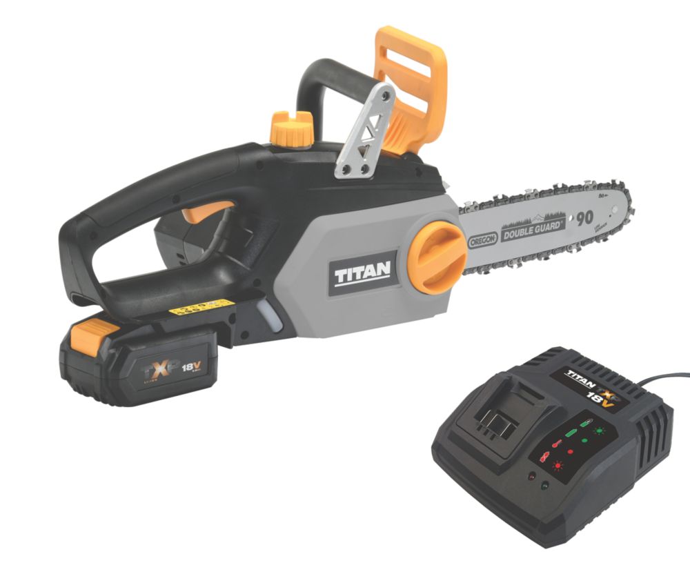 Titan TTI932CHN 18V 1 x 5.0Ah Li-Ion TXP Cordless 25cm Chainsaw ...