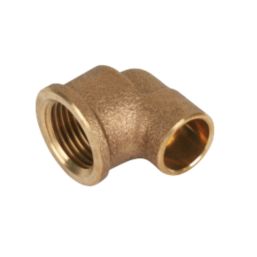 Endex  Brass End Feed Adapting 90° Female Elbow 15mm x 1/2"
