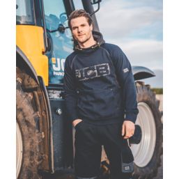 JCB Horton Hoodie Navy/Black Large 42-44" Chest