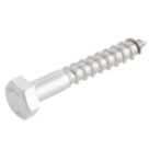 Easydrive  Hex Bolt Thread Cutting Coach Screws 8mm x 50mm 10 Pack