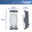Hager Sollysta WMGSDP2 20A Grid 2-Pole Control Switch White  with White Inserts