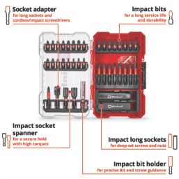 Einhell  1/4" Hex Shank Mixed Impact Driver Bit Set 39 Pieces