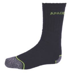 Apache Burlington Socks Black 6-11 3 Pairs
