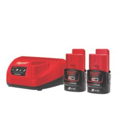 Milwaukee M12FDDXKIT-202X 12V 2 x 2.0Ah Li-Ion RedLithium Brushless Cordless 4 in 1 Drill Driver