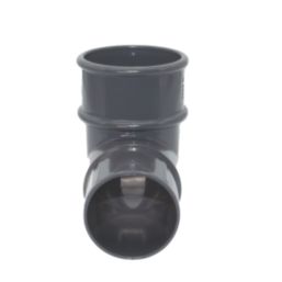 FloPlast MiniFlo 92.5° Round Offset Downpipe Bend Anthracite Grey 50mm