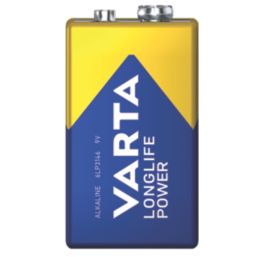 Varta Longlife Power   9V Alkaline Batteries 4 Pack