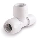 Hep2O  Plastic Push-Fit Reducing Tee 22mm x 15mm x 22mm