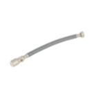 Flomasta Push-Fit Straight Flexible Hose with Isolating Valve 15mm x 1/2" x 300mm