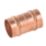 Midbrass  Copper Solder Ring Equal Couplers 1/2" 2 Pack