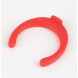 FloPlast FloFit+ Plastic Collet Clips Red 15mm 20 Pack