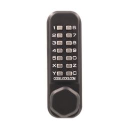 Codelocks  Push-Button Lock & Mortice Latch Dual Backplate with Code-Free Mode 42mm Matt Black