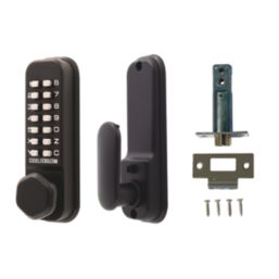 Codelocks  Push-Button Lock & Mortice Latch Dual Backplate with Code-Free Mode 42mm Matt Black