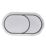 Dual-Flush Oval Button Chrome