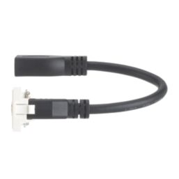 Contactum Media Single Modular HDMI Outlet White with Black Inserts
