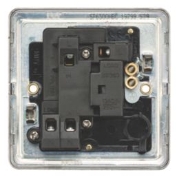 Knightsbridge  13A Switched Fused Spur with LED Brushed Chrome