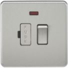 Knightsbridge  13A Switched Fused Spur with LED Brushed Chrome