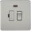 Knightsbridge  13A Switched Fused Spur with LED Brushed Chrome