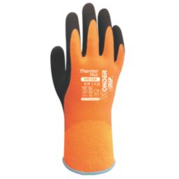 Wonder Grip WG-338 Thermo Plus Thermal Waterproof Gloves Orange Medium