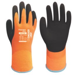 Wonder Grip WG-338 Thermo Plus Thermal Waterproof Gloves Orange Medium