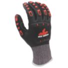 MCR Safety IP1052NF Impact & Cut Protection Gloves Black/Orange Medium