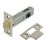Nickel-Plated Tubular Latch 83mm Case - 62mm Backset