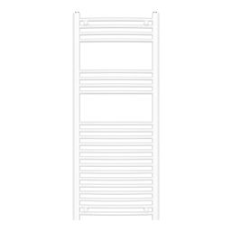 Flomasta 1200mm x 500mm 1815BTU White Curved  Towel Radiator