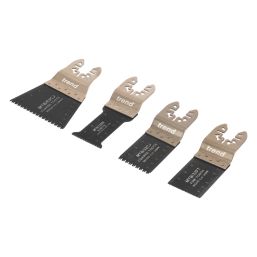 Trend  MTB/SET/4 Hardwood, Softwood, Plastic, Non-Ferrous Metal & Plasterboard Multi-Tool Accessory Kit 4 Piece Set