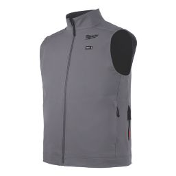 Milwaukee M12HVGREY1-0 12V Li-Ion RedLithium Heated Toughshell Vest Grey 3X Large 50" Chest - Bare