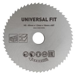 Sheet Steel Circular Saw Blade 85mm x 15mm 60T