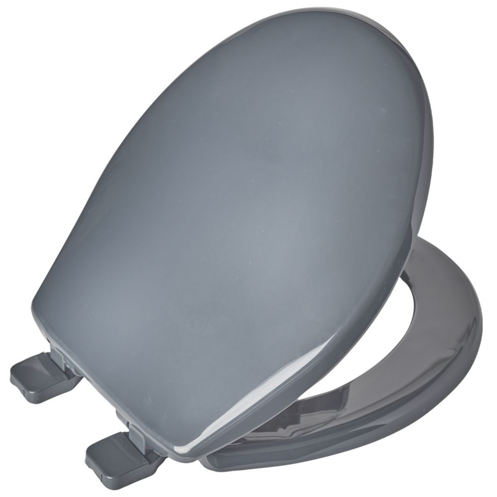 Bemis York SoftClose Toilet Seat Thermoplastic Grey Screwfix