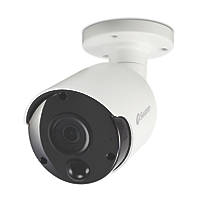 Swann SWNHD-887MSB-EU White Wired 4K Indoor & Outdoor Bullet Add-On NVR CCTV Camera with Warning Lights