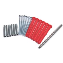 Corefix Connect Metal & Plastic 100 Heavy Duty TV Wall Fixing Kit 10mm x 95mm 6 Pack