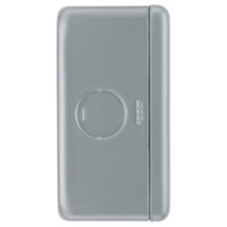 British General  13A Unswitched Metal Clad Fused Spur & Flex Outlet   with White Inserts