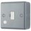 British General  13A Unswitched Metal Clad Fused Spur & Flex Outlet   with White Inserts