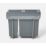 Essentials Vigote Pull-Out Bin Anthracite 26Ltr