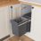 Essentials Vigote Pull-Out Bin Anthracite 26Ltr