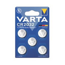 Varta CR2032 3V Coin Cell Lithium Batteries 5 Pack