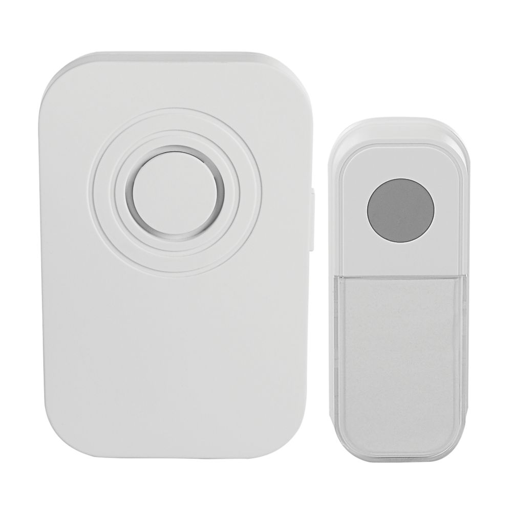 Blyss BatteryPowered Wireless Door Chime Kit White Screwfix