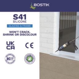 Bostik  Window & Door Frame Silicone Sealant White 310ml