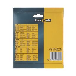 Flexovit  A203F 120 Grit 8-Hole Punched Multi-Material Sanding Discs 150mm 6 Pack