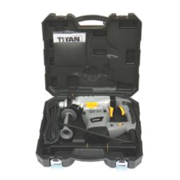 Titan TTB631SDS 6.3kg Electric SDS Plus Drill & 22 Piece Accessory Kit  230-240V - Screwfix