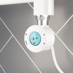 Flomasta 1000mm x 500mm 852BTU White Flat Electric Towel Radiator