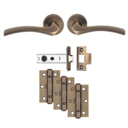 Carlisle Brass Sines Door Handle Pair Antique Brass