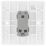 British General 800 Series 20A 16AX 1-Gang 2-Way Light Switch  White