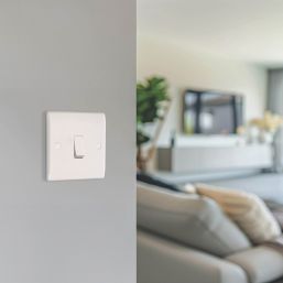 British General 800 Series 20A 16AX 1-Gang 2-Way Light Switch  White